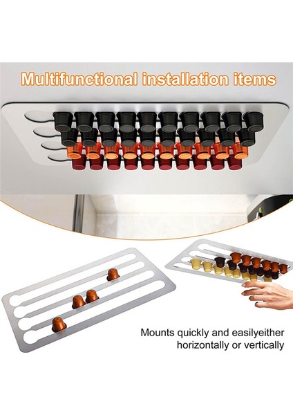 Nespresso Pod Tutucu 40 Pod Tutucu Paslanmaz Çelik Duvara Monte Kahve Kapsülü Düzenleyici Ofisler Için Uygun (Yurt Dışından) fırsatları