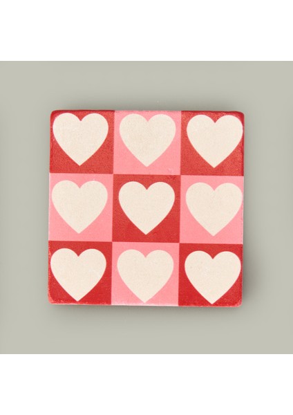 Kitchen Kalpli Taş Bardak Altlığı - Renkli - 10X10 cm modelleri