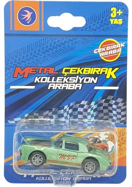Çek Bırak Metal Küçük Arabalar 8 cm - SH40031 - Klasik Yeşil (Lisinya) indirimleri