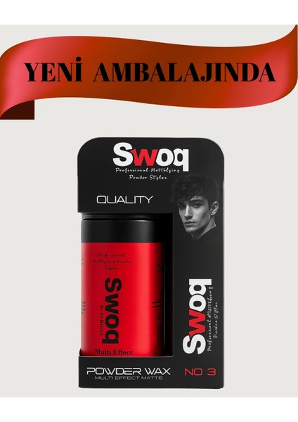 SAÇ ŞEKİLLENDİRİCİ PUDRA WAX NO:3 X2 ADET