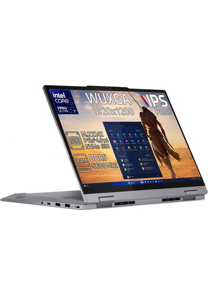 Thinkbook 14 2-In-1 G4 Iml Intel Core Ultra 7 155U 16GB 1tb SSD Freedos 14" Wuxga IPS Panel Dokunmatik Ekran Laptop 21MX002VTRH4