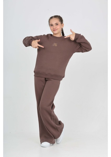 Kız Çocuk Tonsürton Nakışlı Eşofman Takım modelleri