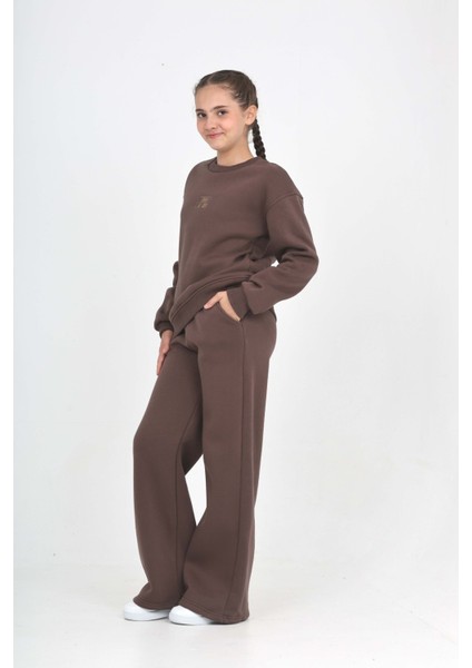Kız Çocuk Tonsürton Nakışlı Eşofman Takım indirimleri