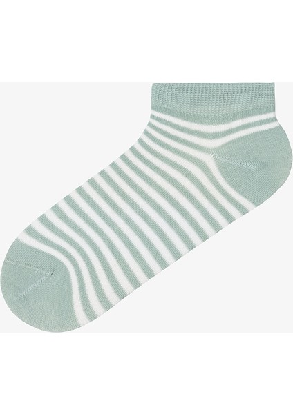 5 Çift Pamuklu Çizgili Patik Çorap modelleri