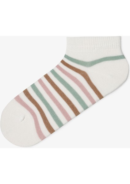 5 Çift Pamuklu Çizgili Patik Çorap indirimleri