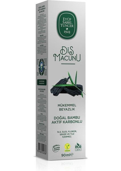 Diş Macunu 90 ml - Bambu Aktif Karbonlu Özlü fiyatları
