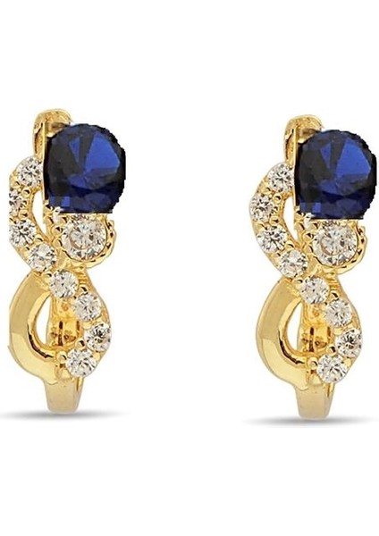 - Küpe - 14 Ayar Altın - Gramı : 1.32