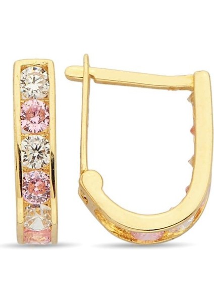 - Küpe - 14 Ayar Altın - Gramı : 1.17