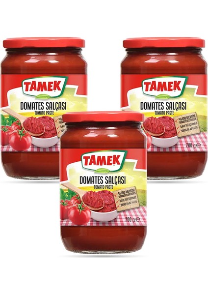 Domates Salçası 700 gr Cam x 3 Adet