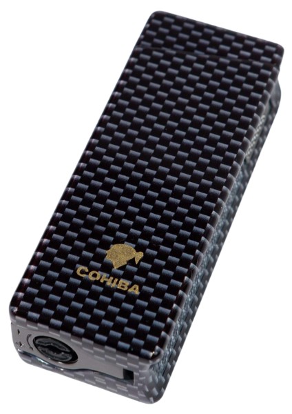 Tek Torch Pürmüz Siyah Karbon Desenli Puro Çakmağı fiyatları