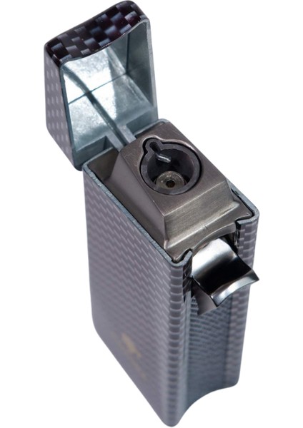 Tek Torch Pürmüz Siyah Karbon Desenli Puro Çakmağı fırsatları