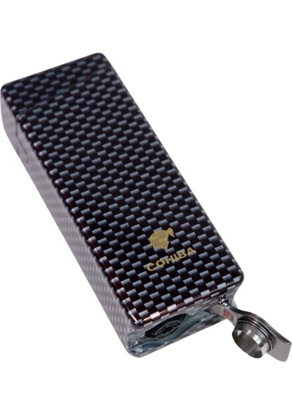 Tek Torch Pürmüz Siyah Karbon Desenli Puro Çakmağı indirimleri