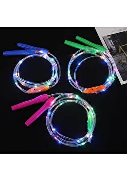 LED Işıklı Atlama İpi 3 Metre Eğlenceli Tasarım Çocuklar İçin Bahçe Oyuncağı modelleri