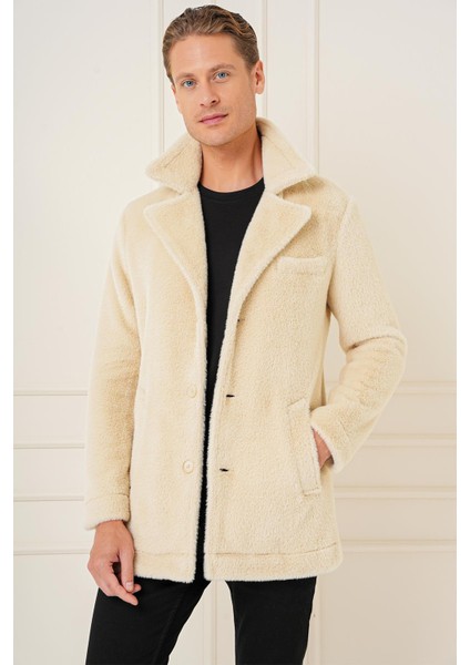 Ka 087 Slim Fit Bej Spor Kaban modelleri