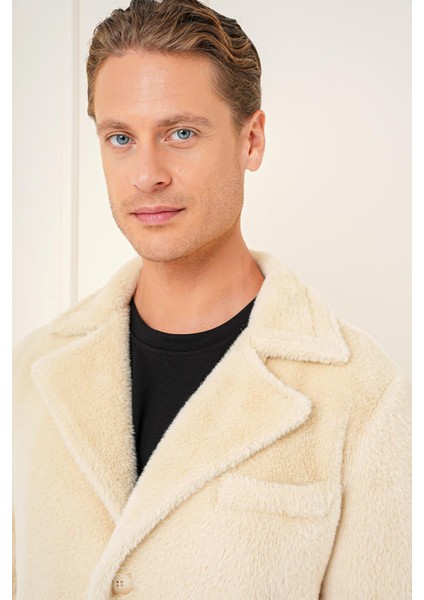 Ka 087 Slim Fit Bej Spor Kaban