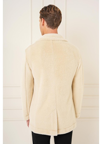 Ka 087 Slim Fit Bej Spor Kaban