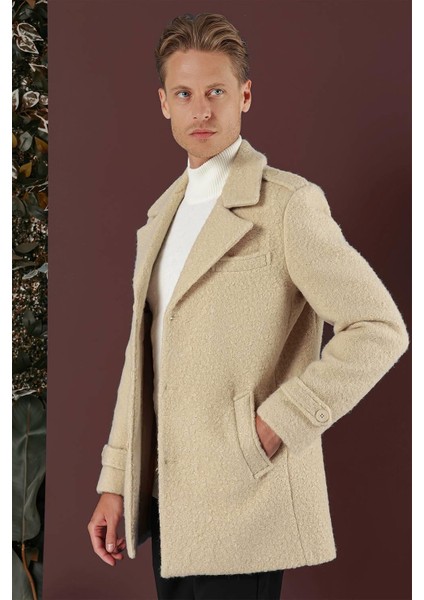 Ka 078 Slim Fit Bej Spor Kaban fırsatları