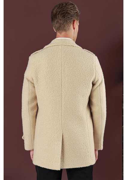 Ka 078 Slim Fit Bej Spor Kaban