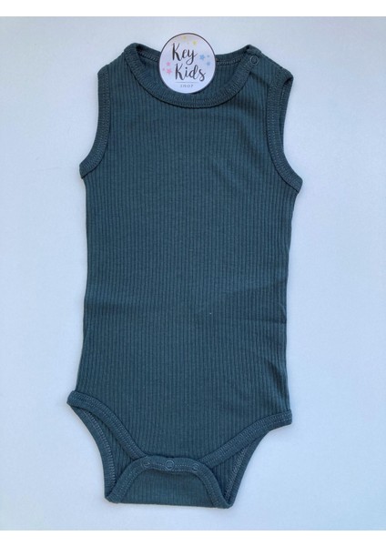 Haki Askılı Fitilli Modal Çıtçıtlı Body