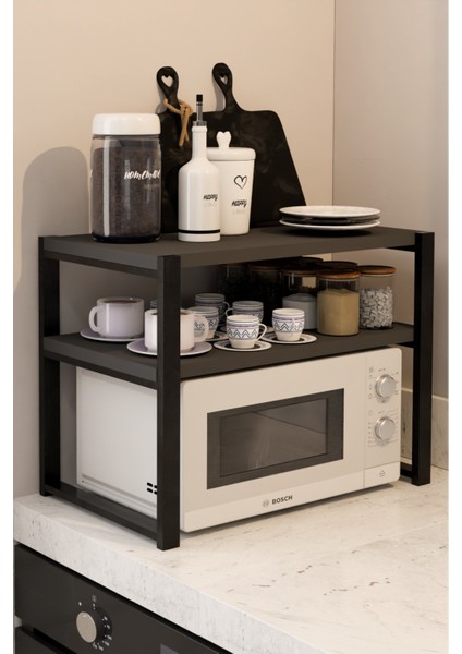 Mutfak Organizeri, Mikrodalga Dolabı , Tezgah Üstü Raflı Fırın Standı, Çay ,kahve ,baharatlık Standı