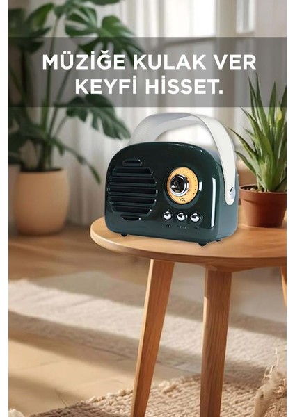 KTS-1682 Yeşil Taşınabilir Bluetooth Hoparlör fiyatları