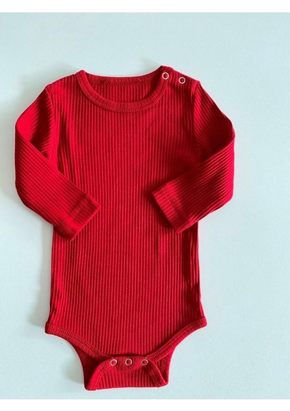 Kırmızı Fitilli Modal Uzun Kol Body fiyatları