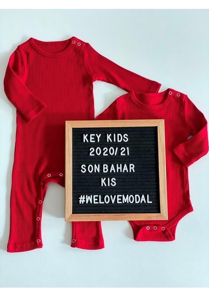 Kırmızı Fitilli Modal Uzun Kol Body fırsatları