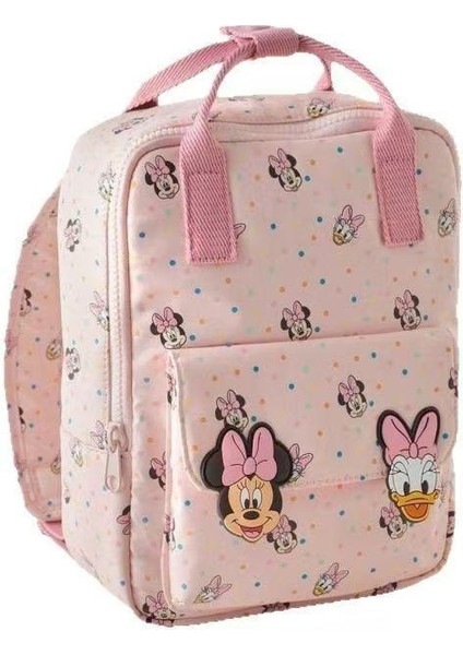 Disney 2025 Yeni Karikatür Mickey Sevimli Sırt Çantası Kadınlar Minnie Canvas School Bag Moda Büyük Kapasite Sırt Çantası Kızlar Mochilacolor: F18 23X18X10CM (Yurt Dışından) modelleri