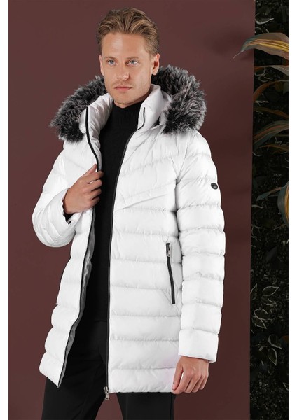 Ka 076 Slim Fit Beyaz Spor Kaban fiyatları