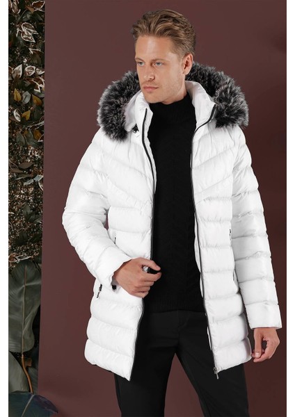 Ka 076 Slim Fit Beyaz Spor Kaban modelleri