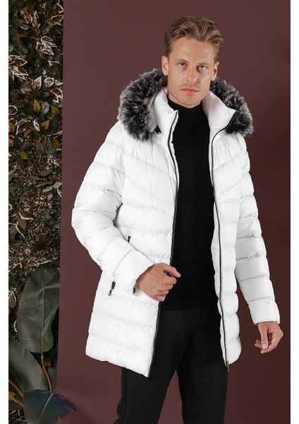 Ka 076 Slim Fit Beyaz Spor Kaban fırsatları