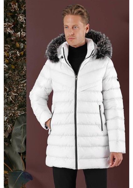 Ka 076 Slim Fit Beyaz Spor Kaban indirimleri