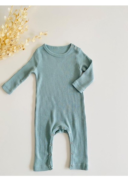 Koyu Mint Fitilli Modal Uzun Tulum fiyatları