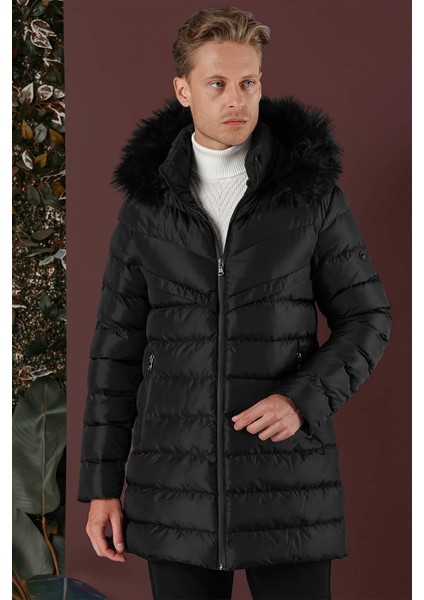 Ka 076 Slim Fit Siyah Spor Kaban