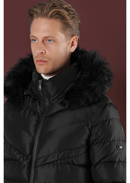 Ka 076 Slim Fit Siyah Spor Kaban