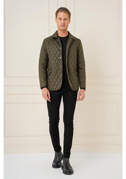 Ka 081 Slim Fit Haki Spor Kaban