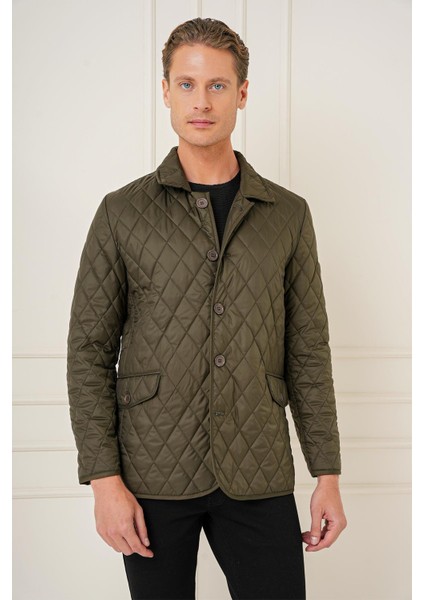 Ka 081 Slim Fit Haki Spor Kaban