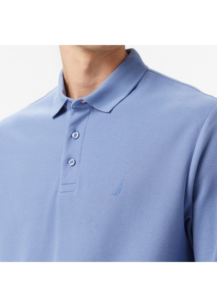 Erkek Mavi Classic Fit Uzun Kollu Polo Yaka T-Shirt K57351T.4MY indirimleri