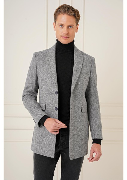 Ka 084 Slim Fit Gri Spor Kaban fiyatları