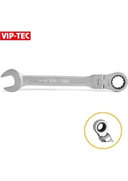 Vıp-Tec Mafsallı Cırcır Kombine Anahtar 17 mm