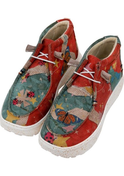 Kadın Vegan Deri Çok Renkli Bot - Paper Animals Tasarım