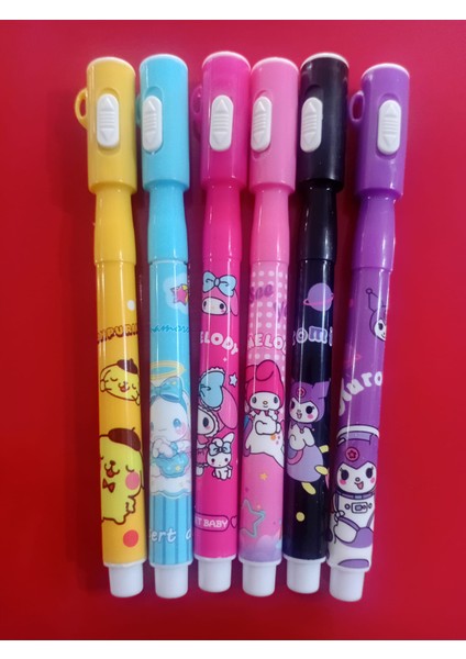 OLG-1919 Görünmez Kalem Sanrio Karakterli (Kuromi, Pompompurin, My Meledy, Cinnamoroll) 1 Adet