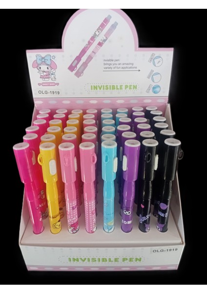 OLG-1919 Görünmez Kalem Sanrio Karakterli (Kuromi, Pompompurin, My Meledy, Cinnamoroll) 1 Adet modelleri