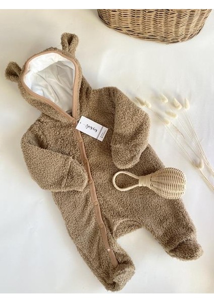 Welsoft Teddy Ayıcık Bej Tulum Peluş Astronot