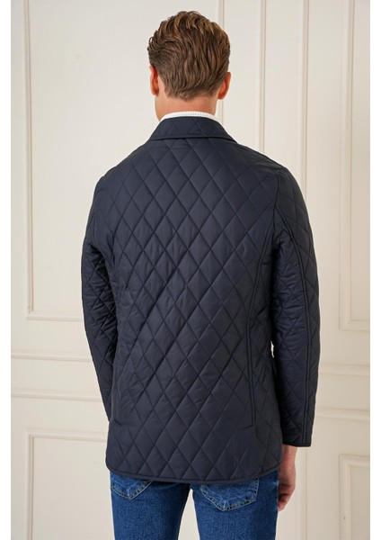 Ka 081 Slim Fit Lacivert Spor Kaban