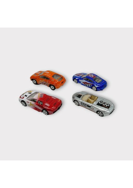 Maxx Wheels 4 Lü Metal Araç Seti - Spor Araba (Lisinya) modelleri