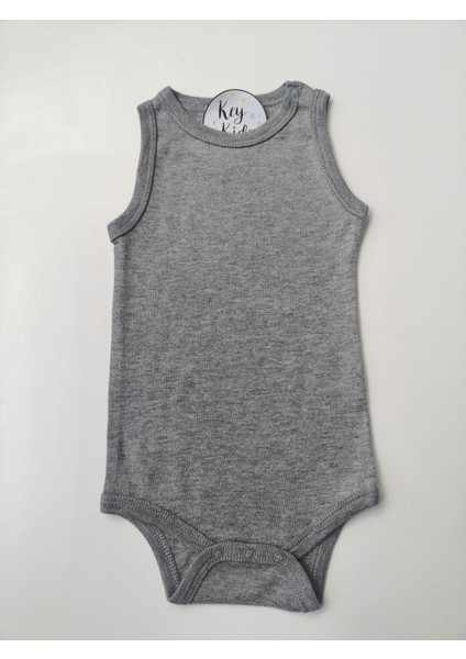 Gri Askılı Modal Çıtçıtlı Body