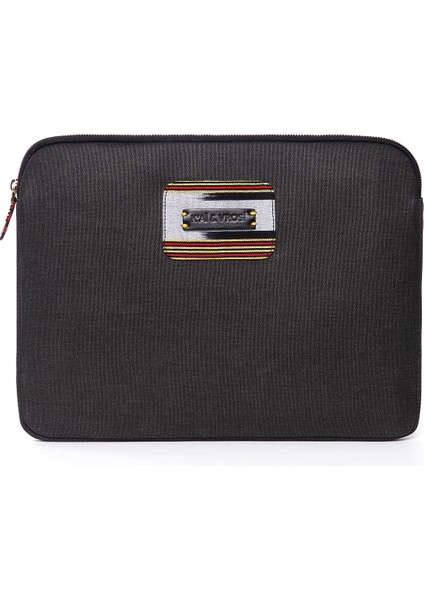 Kiana - 13" - 14" Inç Uyumlu Kanvas Fermuarlı Laptop Kılıfı - Siyah fiyatları