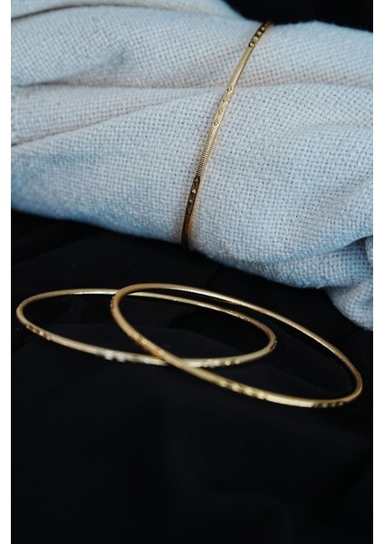 Ajda Bilezik Baklava Desenli 22 Ayar Kaplama 2 Adet fiyatları