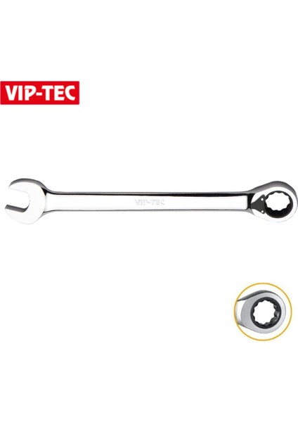 Vıp-Tec Kilitli Cırcır Kombine Anahtar 18 mm